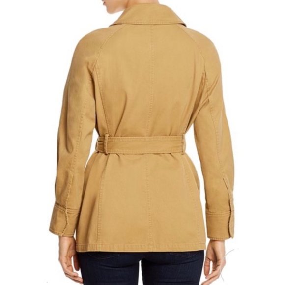 7 For All Mankind Utility Cotton Jacket Camel - Picture 2 of 5